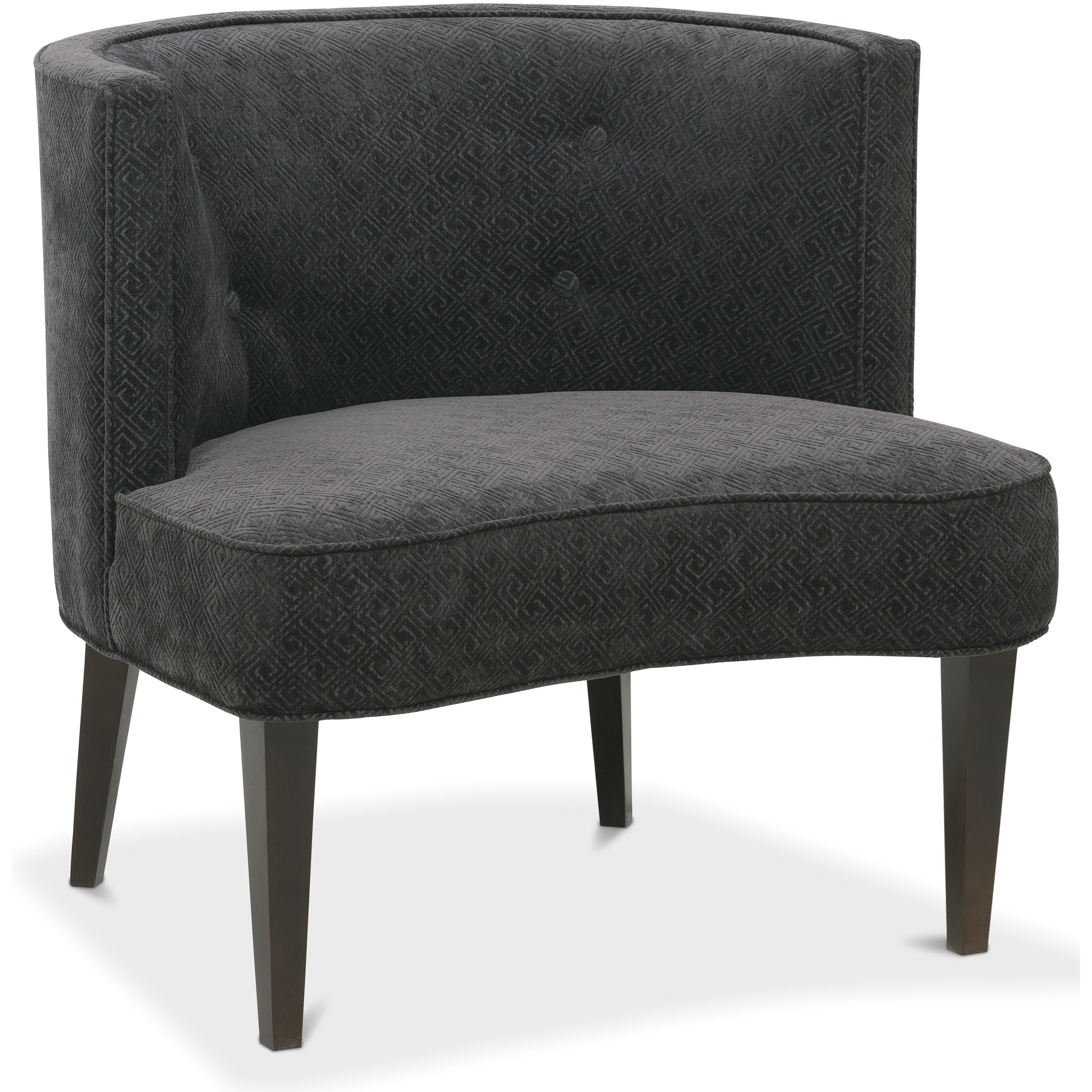 Rowe Chairs and Accents Pierre Accent Chair with Curved Back and